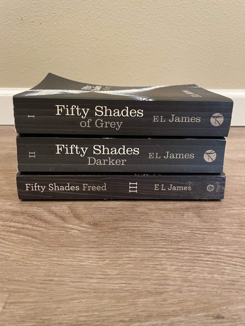 Fifty Shades Trilogy Paperback Set by E L James - Black